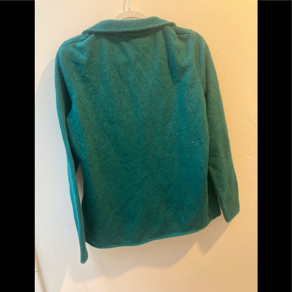 Eddie Bauer Teal/green Full Zip Fleece Jacket With 2 Pockets Stretchy Size Large - Picture 3 of 9